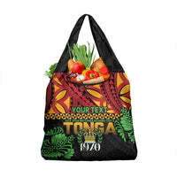 Personalised Tonga Emancipation Day Grocery Bag Puleanga Fakatui O Since 1970