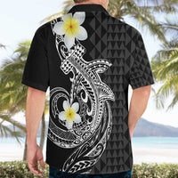 Aloha Hammerhead Shark Hawaiian Shirt Black Hawaiian Kakau Tribal Tattoo