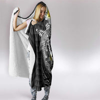 Aloha Hammerhead Shark Hooded Blanket Black Hawaiian Kakau Tribal Tattoo LT9 - Polynesian Pride