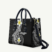 Aloha Hammerhead Shark Leather Bag Black Hawaiian Kakau Tribal Tattoo LT9 Black - Polynesian Pride