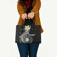 Aloha Hammerhead Shark Leather Bag Black Hawaiian Kakau Tribal Tattoo LT9 - Polynesian Pride