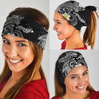 Aloha Hammerhead Shark Neck Gaiter Black Hawaiian Kakau Tribal Tattoo - Polynesian Pride
