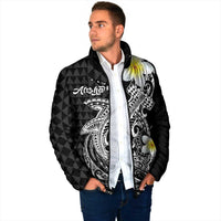 Aloha Hammerhead Shark Padded Jacket Black Hawaiian Kakau Tribal Tattoo LT9 - Polynesian Pride