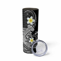 Aloha Hammerhead Shark Skinny Tumbler Black Hawaiian Kakau Tribal Tattoo