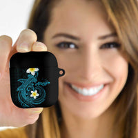 Aloha Hammerhead Shark AirPods Case Calypso Hawaiian Kakau Tribal Tattoo LT9 Blue - Polynesian Pride