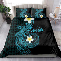 Aloha Hammerhead Shark Bedding Set Calypso Hawaiian Kakau Tribal Tattoo