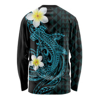 Aloha Hammerhead Shark Long Sleeve Shirt Calypso Hawaiian Kakau Tribal Tattoo LT9 - Polynesian Pride