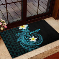 Aloha Hammerhead Shark Rubber Doormat Calypso Hawaiian Kakau Tribal Tattoo LT9 - Polynesian Pride