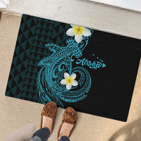 Aloha Hammerhead Shark Rubber Doormat Calypso Hawaiian Kakau Tribal Tattoo LT9 - Polynesian Pride