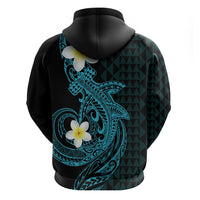 Aloha Hammerhead Shark Zip Hoodie Calypso Hawaiian Kakau Tribal Tattoo