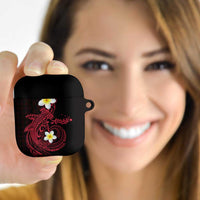Aloha Hammerhead Shark AirPods Case Feverish Pink Hawaiian Kakau Tribal Tattoo LT9 Pink - Polynesian Pride
