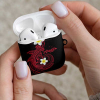 Aloha Hammerhead Shark AirPods Case Feverish Pink Hawaiian Kakau Tribal Tattoo LT9 - Polynesian Pride