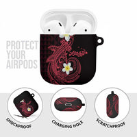 Aloha Hammerhead Shark AirPods Case Feverish Pink Hawaiian Kakau Tribal Tattoo LT9 - Polynesian Pride