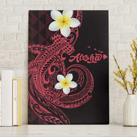 Aloha Hammerhead Shark Canvas Wall Art Feverish Pink Hawaiian Kakau Tribal Tattoo