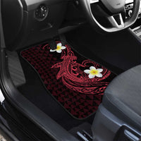 Aloha Hammerhead Shark Car Mats Feverish Pink Hawaiian Kakau Tribal Tattoo