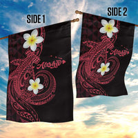 Aloha Hammerhead Shark Garden Flag Feverish Pink Hawaiian Kakau Tribal Tattoo