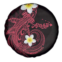 Aloha Hammerhead Shark Spare Tire Cover Feverish Pink Hawaiian Kakau Tribal Tattoo