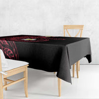 Aloha Hammerhead Shark Tablecloth Feverish Pink Hawaiian Kakau Tribal Tattoo