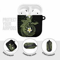 Aloha Hammerhead Shark AirPods Case Lime Rickey Hawaiian Kakau Tribal Tattoo LT9 - Polynesian Pride