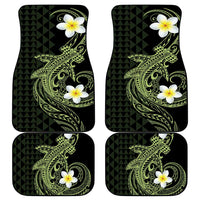 Aloha Hammerhead Shark Car Mats Lime Rickey Hawaiian Kakau Tribal Tattoo