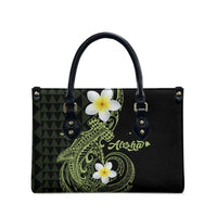 Aloha Hammerhead Shark Leather Bag Lime Rickey Hawaiian Kakau Tribal Tattoo LT9 - Polynesian Pride