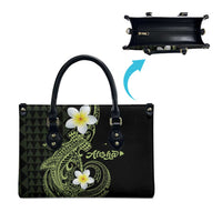 Aloha Hammerhead Shark Leather Bag Lime Rickey Hawaiian Kakau Tribal Tattoo LT9 - Polynesian Pride