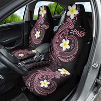 Aloha Hammerhead Shark Car Seat Cover Vivacious Pink Hawaiian Kakau Tribal Tattoo