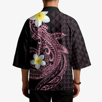 Aloha Hammerhead Shark Kimono Vivacious Pink Hawaiian Kakau Tribal Tattoo LT9 - Polynesian Pride