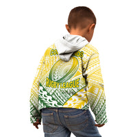 The Kuki's Cook Islands Rugby Kid Hoodie Be Unique Vibe White LT9 - Polynesian Pride