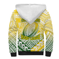 The Kuki's Cook Islands Rugby Sherpa Hoodie Be Unique Vibe White LT9 - Polynesian Pride