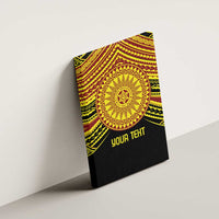 Personalised Tonga Ha apai High School Canvas Wall Art Ngatu Fonulei Pattern