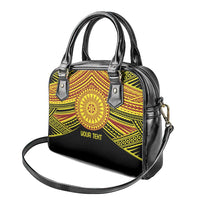 Personalised Tonga Ha apai High School Shoulder Handbag Ngatu Fonulei Pattern
