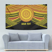 Personalised Tonga Ha apai High School Tapestry Ngatu Fonulei Pattern