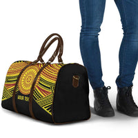 Personalised Tonga Ha apai High School Travel Bag Ngatu Fonulei Pattern - Polynesian Pride