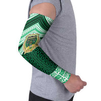 Personalised Tonga Saineha High School Arm Sleeves Polynesian Ngatu Tribal - Polynesian Pride