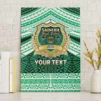 Personalised Tonga Saineha High School Canvas Wall Art Polynesian Ngatu Tribal