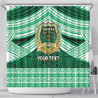 Personalised Tonga Saineha High School Shower Curtain Polynesian Ngatu Tribal