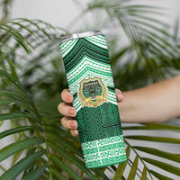 Personalised Tonga Saineha High School Skinny Tumbler Polynesian Ngatu Tribal