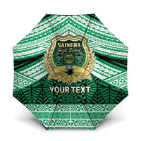 Personalised Tonga Saineha High School Umbrella Polynesian Ngatu Tribal - Polynesian Pride