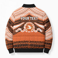 Personalised Tonga Tailulu College Bomber Puffer Jacket Polynesian Ngatu Tribal - Polynesian Pride