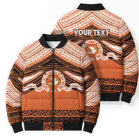 Personalised Tonga Tailulu College Bomber Puffer Jacket Polynesian Ngatu Tribal - Polynesian Pride