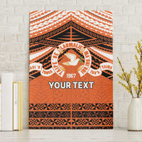 Personalised Tonga Tailulu College Canvas Wall Art Polynesian Ngatu Tribal