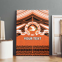 Personalised Tonga Tailulu College Canvas Wall Art Polynesian Ngatu Tribal