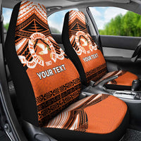 Personalised Tonga Tailulu College Car Seat Cover Polynesian Ngatu Tribal