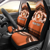 Personalised Tonga Tailulu College Car Seat Cover Polynesian Ngatu Tribal