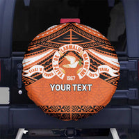 Personalised Tonga Tailulu College Spare Tire Cover Polynesian Ngatu Tribal