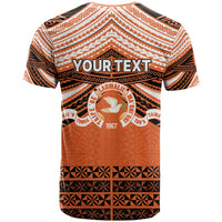 Personalised Tonga Tailulu College T Shirt Polynesian Ngatu Tribal