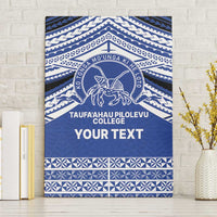 Personalised Tonga Taufa'ahau Pilolevu College Canvas Wall Art Polynesian Ngatu Tribal