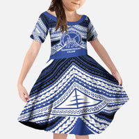 Personalised Tonga Taufa'ahau Pilolevu College Family Matching Summer Maxi Dress and Hawaiian Shirt Polynesian Ngatu Tribal