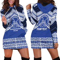 Personalised Tonga Taufa'ahau Pilolevu College Hoodie Dress Polynesian Ngatu Tribal